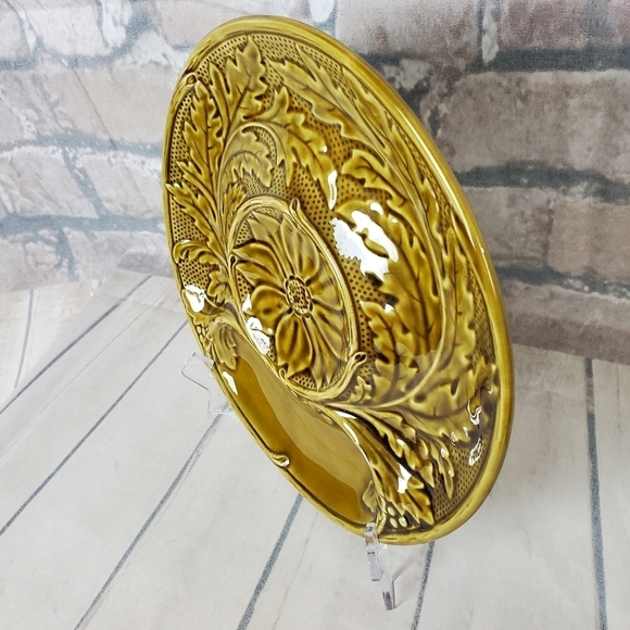 Vintage 1950s Gien France Green Divided Fondue Plates Set of 4 - Picture 6 of 16